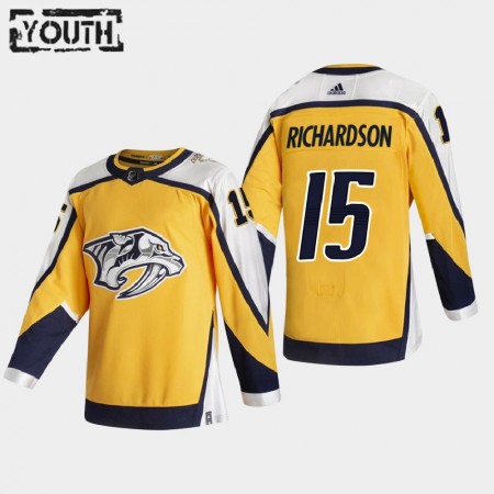 Nashville Predators Brad Richardson 15 2020-21 Reverse Retro Authentic Shirt - Kinderen